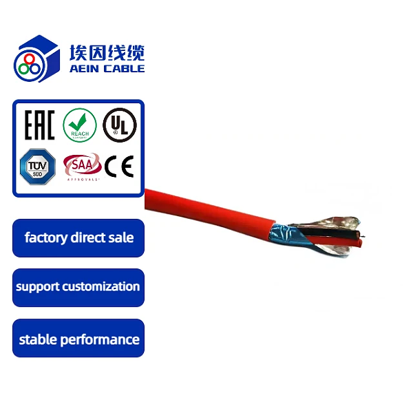 UL1424 FPL 300V 105°C Fire Alarm Cable ( aluminum foil / draining wire )