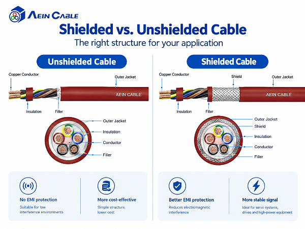 shielded vs unshielded cable